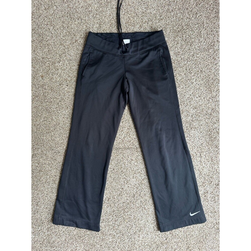 Nike Dri-FIT Black Bootcut Yoga Pants Drawstring Athletic Workout Women’s